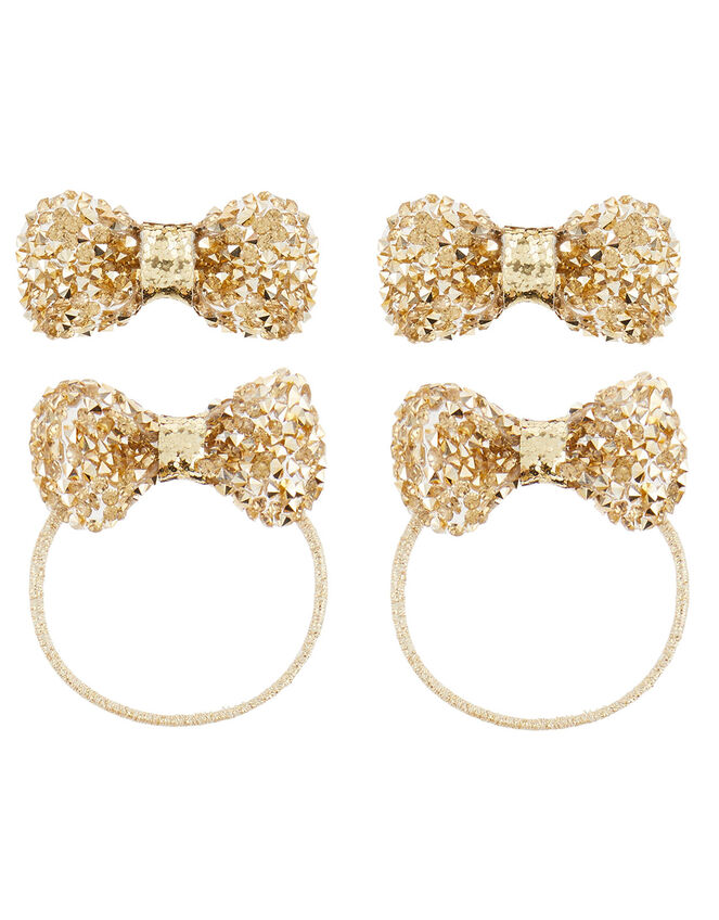 Dazzle Bow Hair Accessory Set, , large