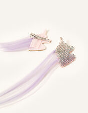 Unicorn Dazzle Faux Hair Clip, , large