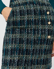 Talia Check Mini Skirt, Teal (TEAL), large