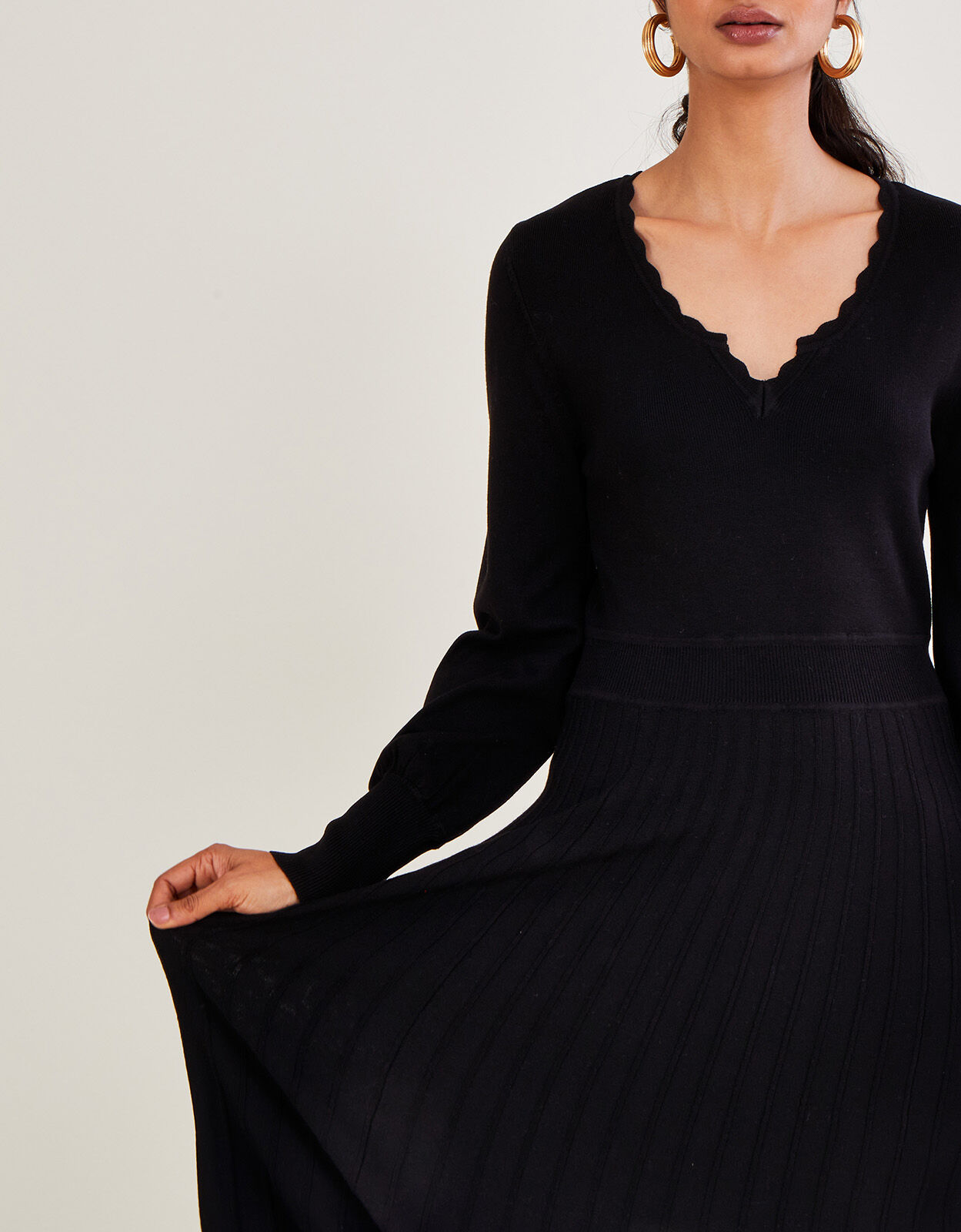Monsoon black dress outlet