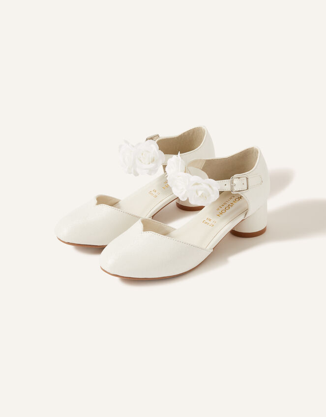 Corsage Two-Part Heels, Ivory (IVORY), large