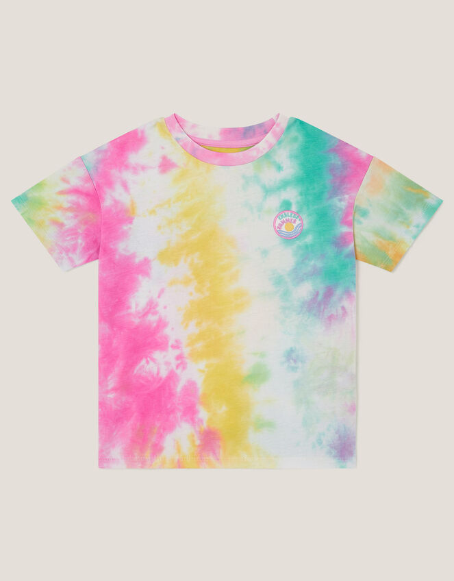 Tie-Dye Cotton T-Shirt, Multi (MULTI), large