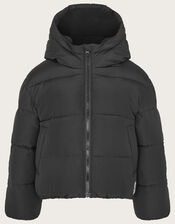 Short Puffer Jacket , Black (BLACK), large