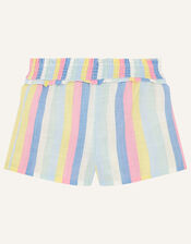 Baby Floral Stripe Top and Shorts Set, Ivory (IVORY), large