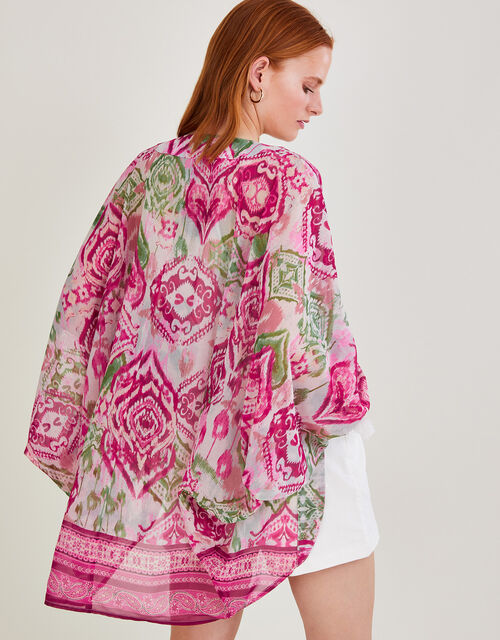 Ikat Cover Up in Recycled Polyester, , large