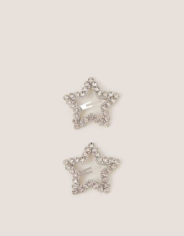 2-Pack Diamant&eacute; Star Hair Clips, , large