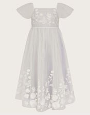 Essie Embroidered Swing Dress, Blue (PALE BLUE), large