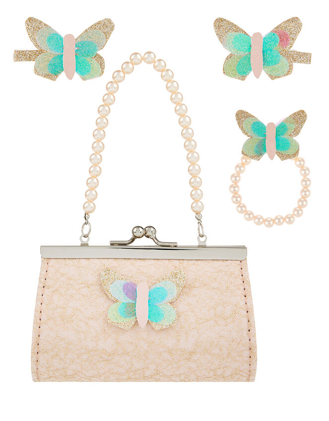 Butterfly Bag, Bracelet and Hair Clip Set, , large