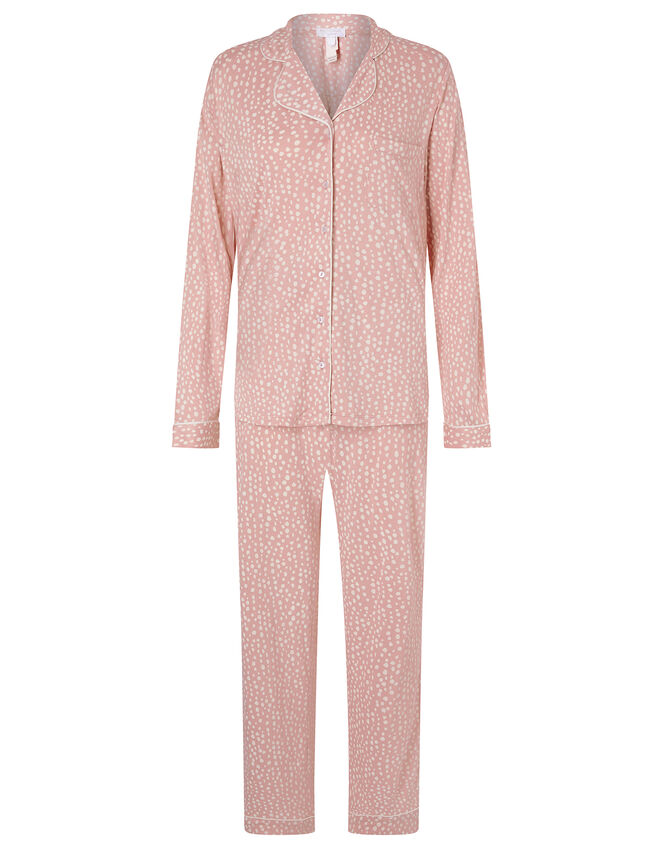 Polka-Dot Print Pyjama Set, Pink (PINK), large