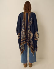 Crissy Jacquard Poncho, , large