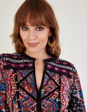 Coin Charm Hoop Earrings, , large