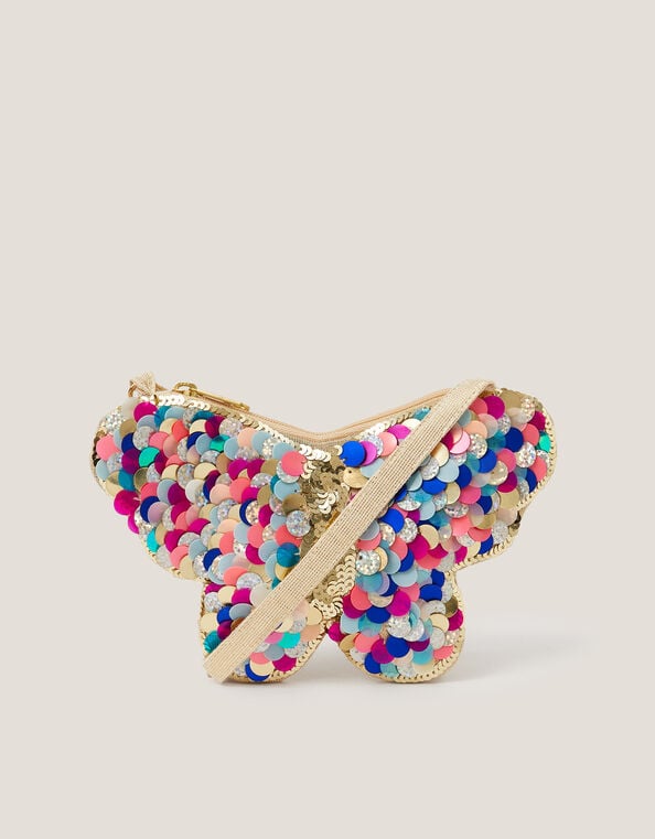 Sequin Butterfly Bag, , large