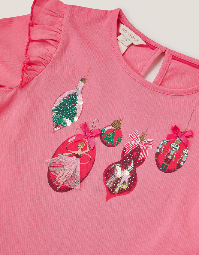 Christmas Bauble Pyjama Set, Pink (PINK), large