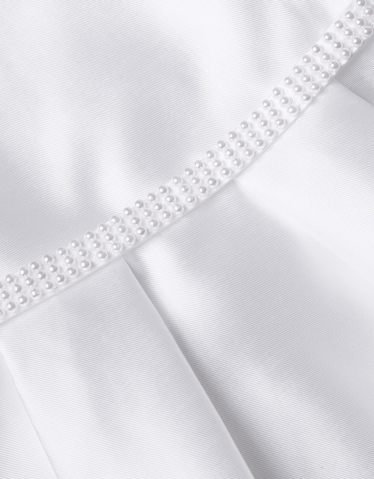 Pearl Belt Henrietta Duchess Dress Ivory