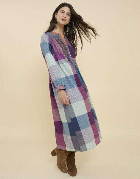 East Misty Patchwork Dress Multi, Multi (MULTI), large