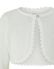 Niamh Crystal Knitted Cardigan, Ivory (IVORY), large