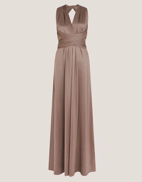 Thea Multiway Bridesmaid Dress, Mink (MINK), large