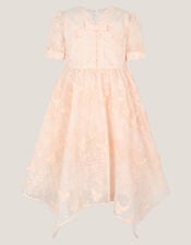 Beryl Butterfly Broderie Dress, Orange (PEACH), large