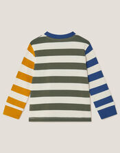 Awesome Stripe Long Sleeve Top, Yellow (YELLOW), large