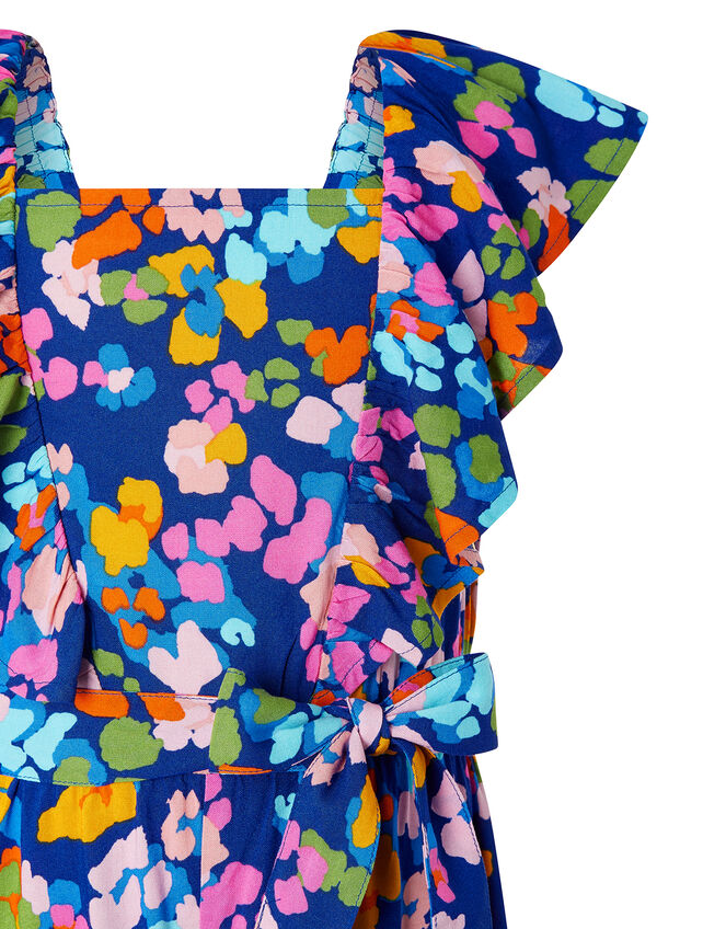 Cleo Colourful Wide-Leg Jumpsuit in LENZING™ ECOVERO™, Blue (BLUE), large