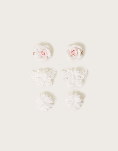 Bridesmaid Hair Clips Set of Three, , large