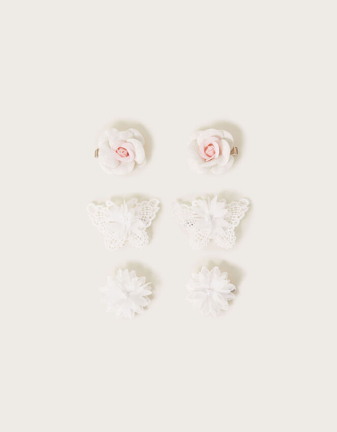 Bridesmaid Hair Clips Set of Three, , large