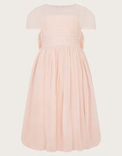 Claire Crinkle Chiffon Dress, Pink (PINK), large