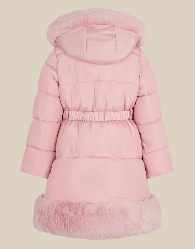 Faux Fur Padded Coat, Pink (PINK), large