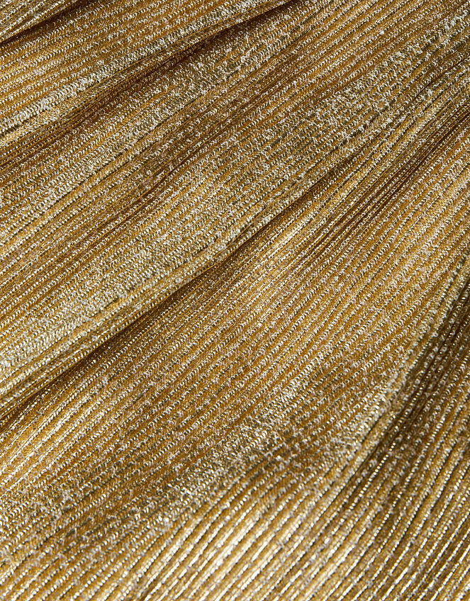 Truth Sequin Plisse Dress, Gold (GOLD), large