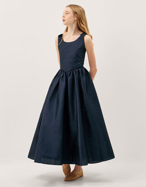 Ohio Taffeta Prom Dress, Blue (NAVY), large