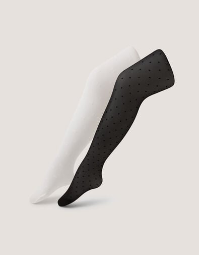 2-Pack Sheer Bow Tights, Multi (MULTI), large
