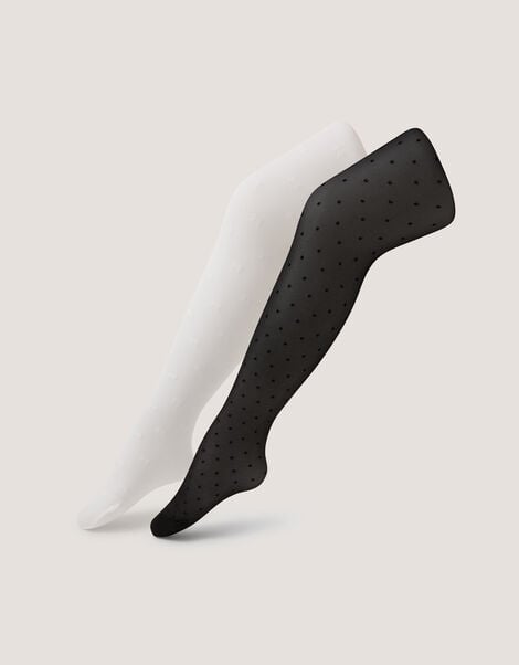 2-Pack Sheer Bow Tights, Multi (MULTI), large