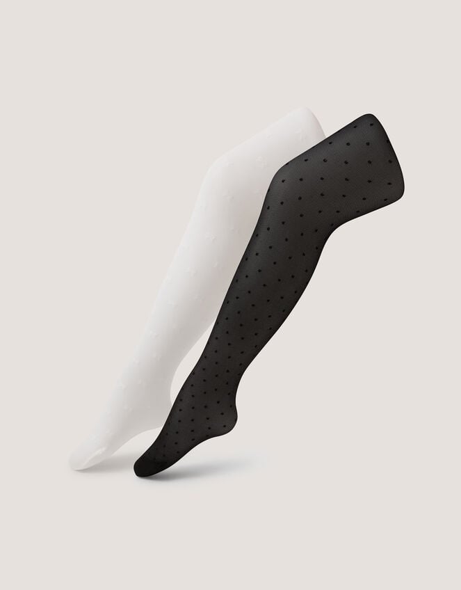 2-Pack Sheer Bow Tights, Multi (MULTI), large