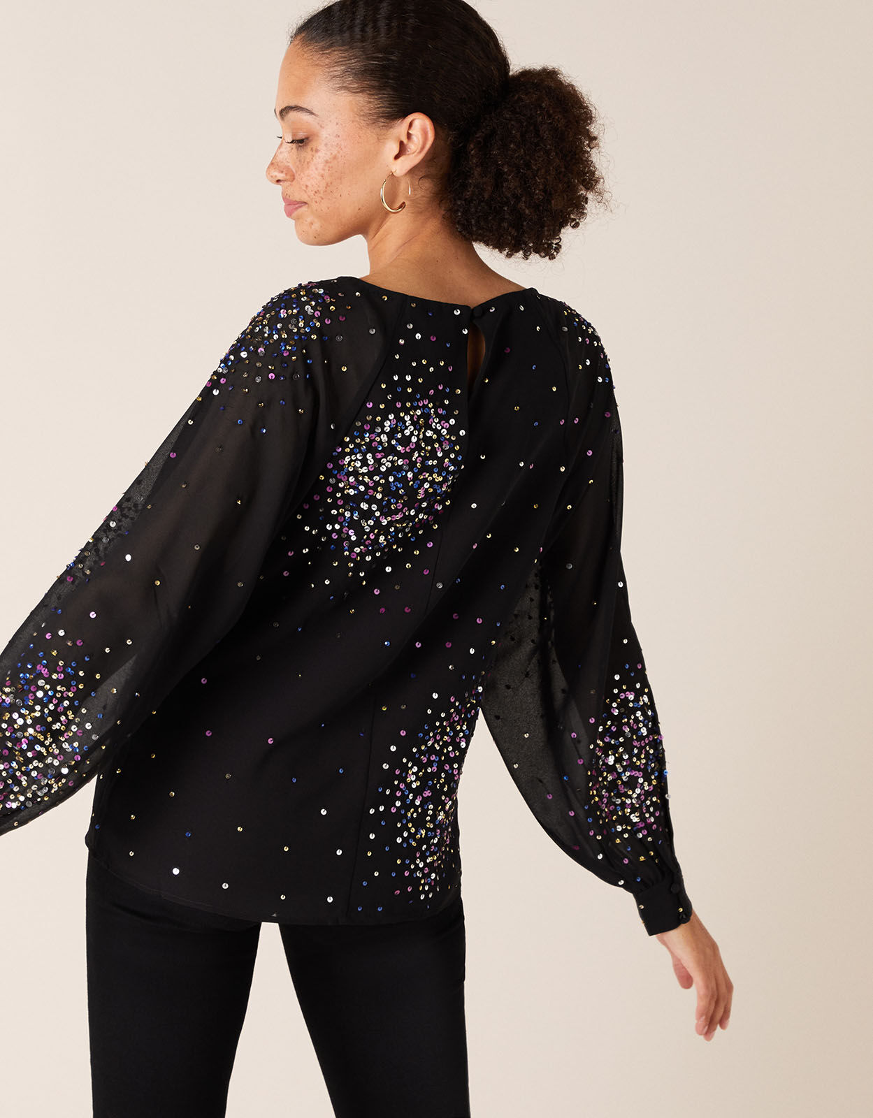 sequin blouse