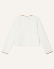 Sequin Star Bolero, Ivory (IVORY), large
