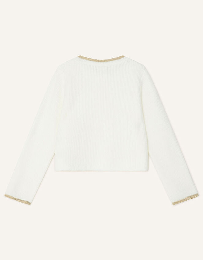 Sequin Star Bolero, Ivory (IVORY), large