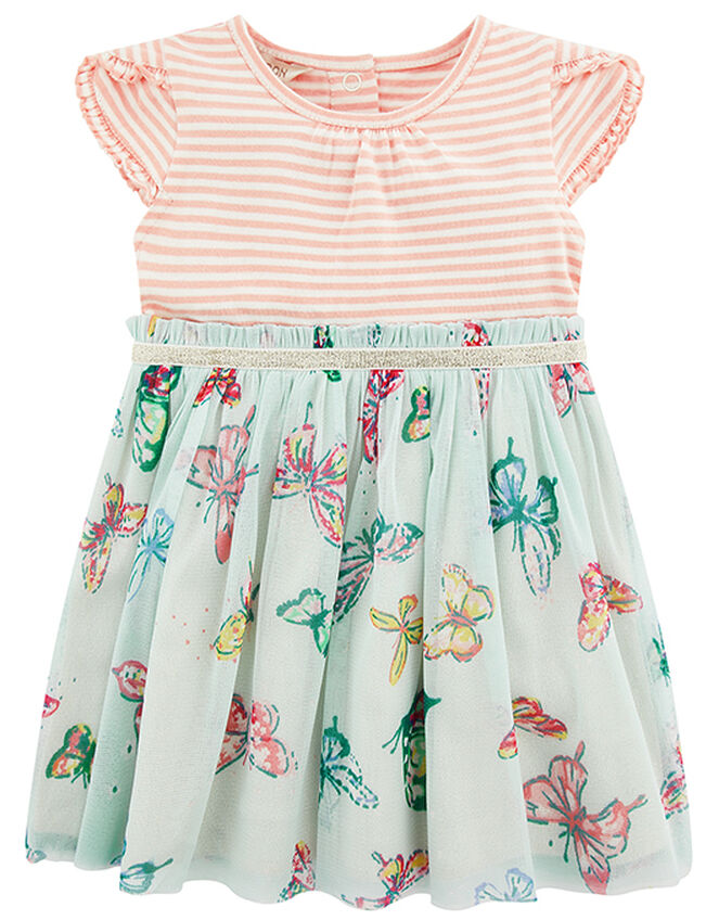 Newborn Baby Butterfly Disco Dress, Pink (PINK), large