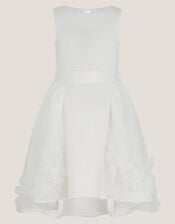Eloise Appliqu&eacute; Rose Dress, Ivory (IVORY), large