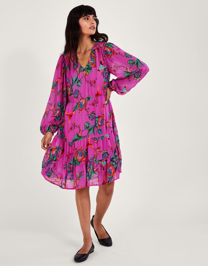 Jordann Tea Dress, Pink (PINK), large