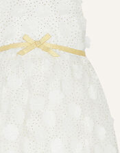 Baby Orla 3D Flower Dress, Ivory (IVORY), large