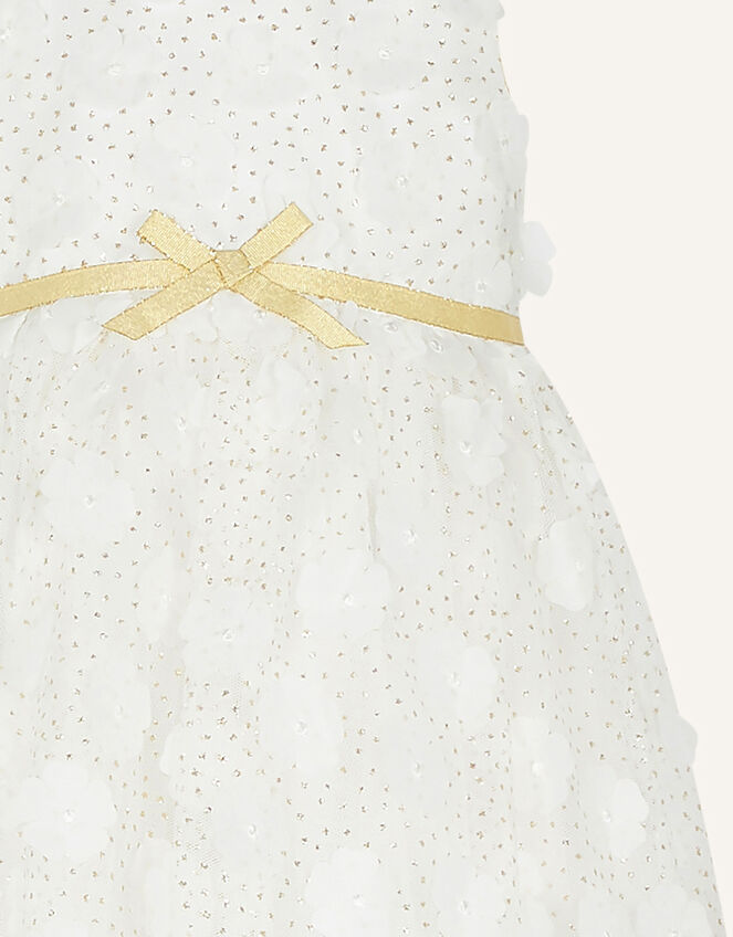 Baby Orla 3D Flower Dress, Ivory (IVORY), large
