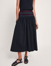 Cleo Stitch Skirt, Black (BLACK), large