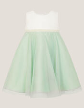 Baby Duchess Pearl Swing Dress, Green (SAGE), large