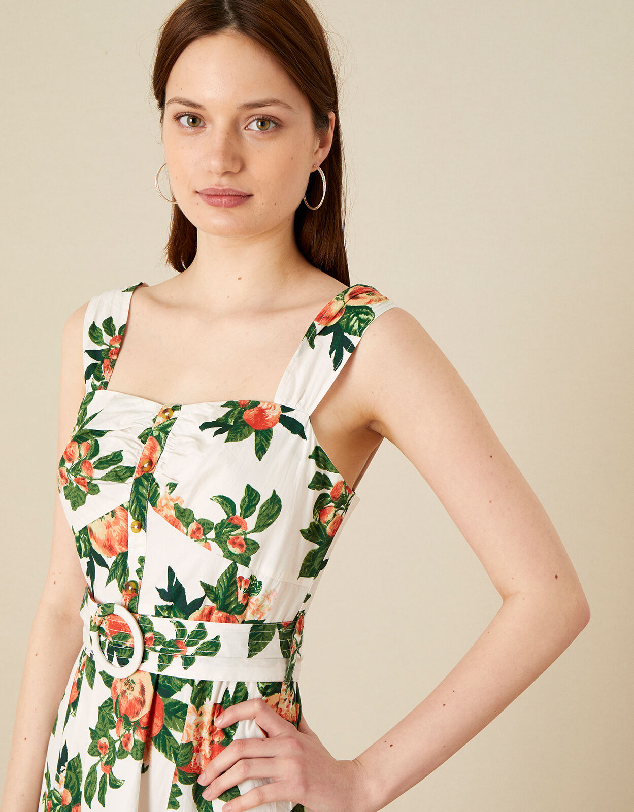 Monsoon apple embellished midi dress shop