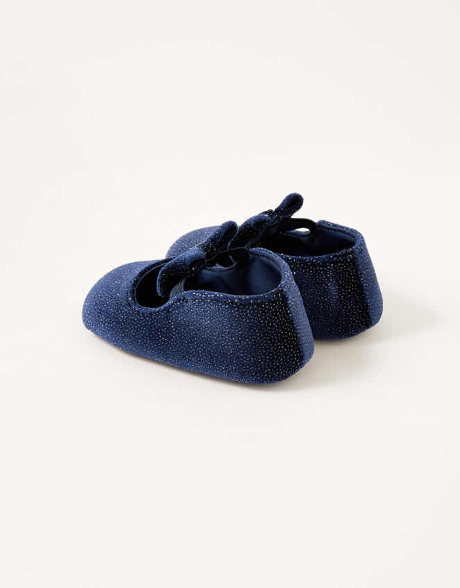Shimmer Velvet Booties, Blue (NAVY), large