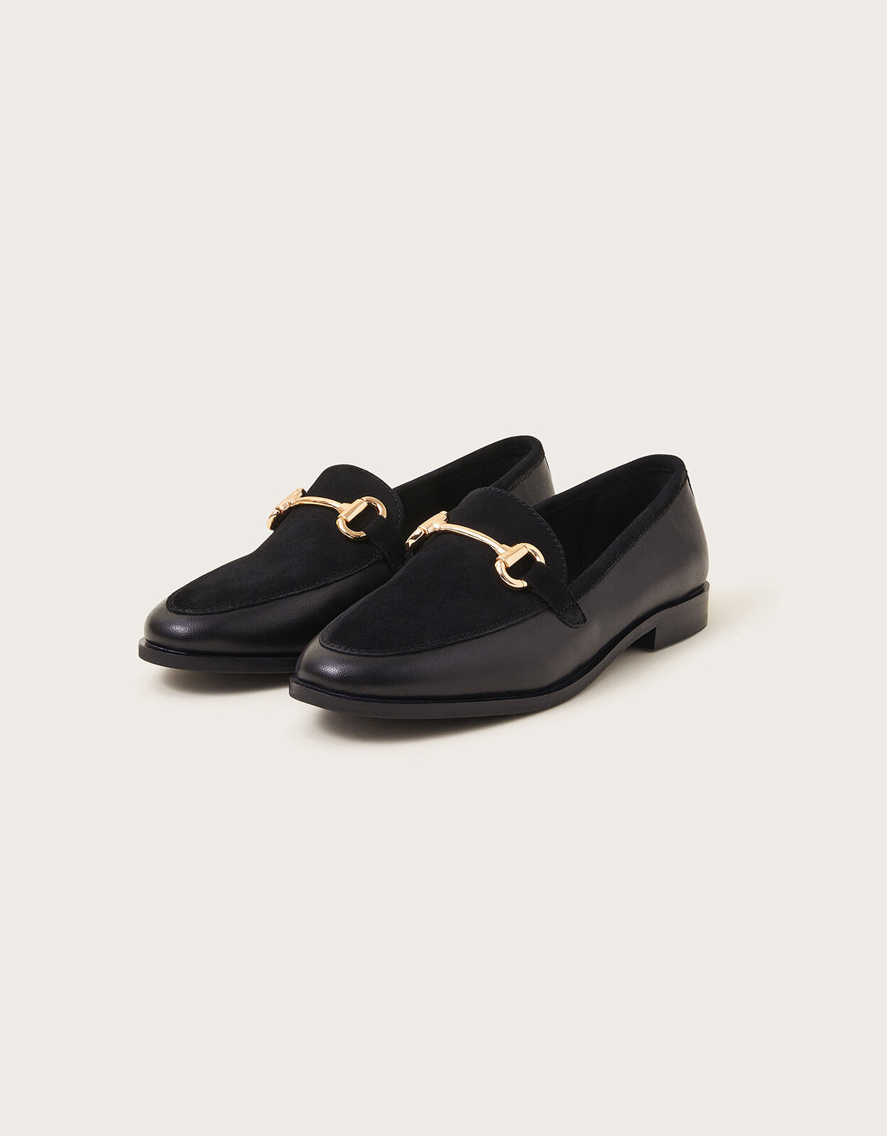 Womens black suede loafers uk discount