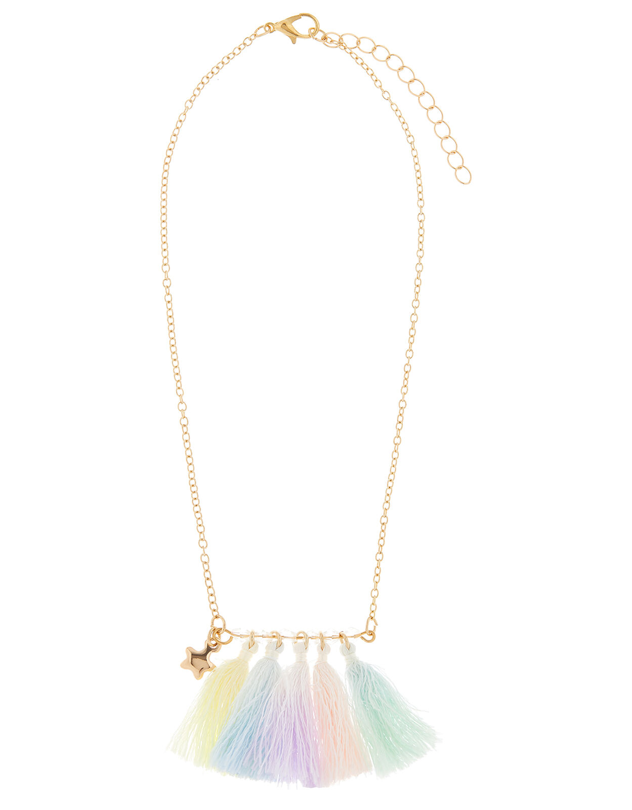 Rainbow new arrivals tassel necklace