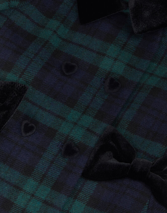 Charlotte Tartan Coat, Green (GREEN), large