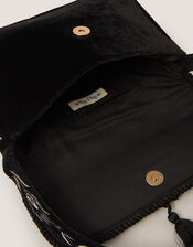 Osha Embroidered Velvet Shoulder Bag, , large