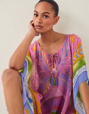 Monika Floral Print Mini Kaftan, , large